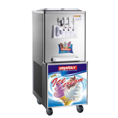 Small Cheap Mcdonald's 3 Flavor Italian Gelato Commercial Ice Cream Making Machine